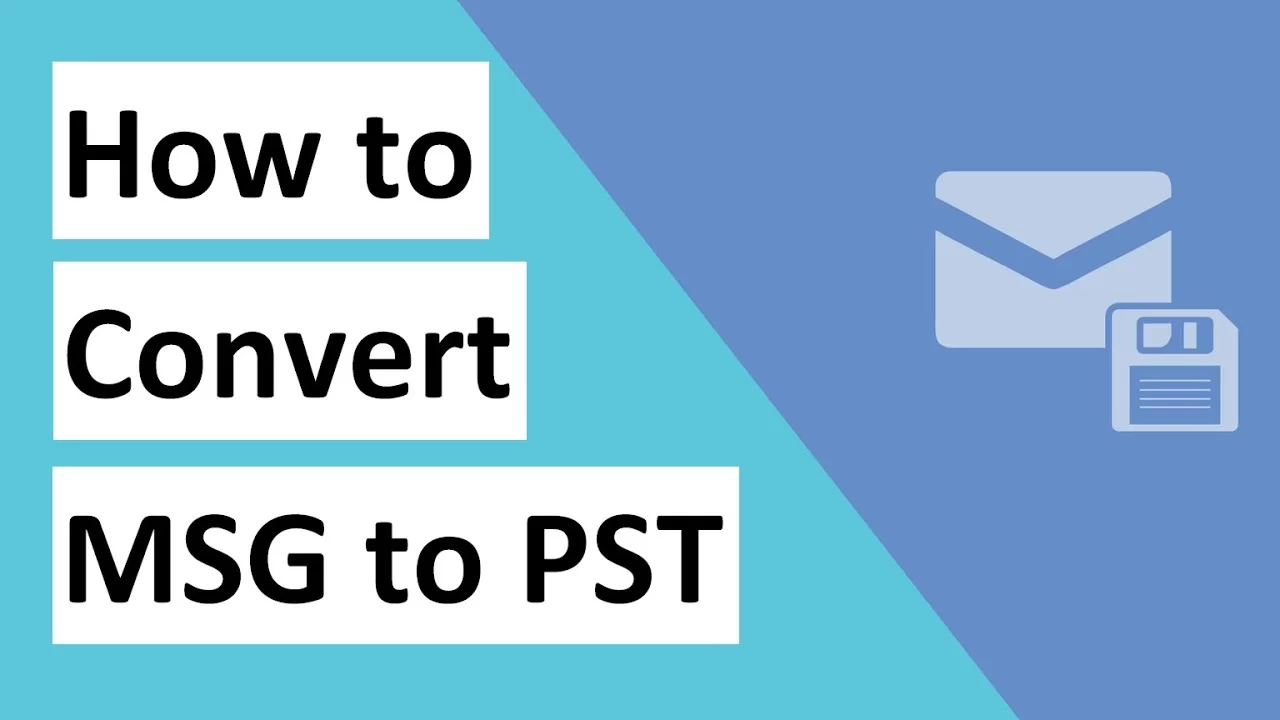 How to convert MSG file to PST