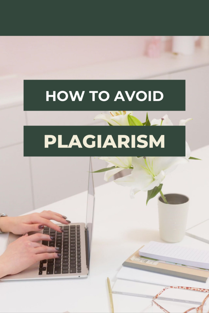 how to avoid plagiarism