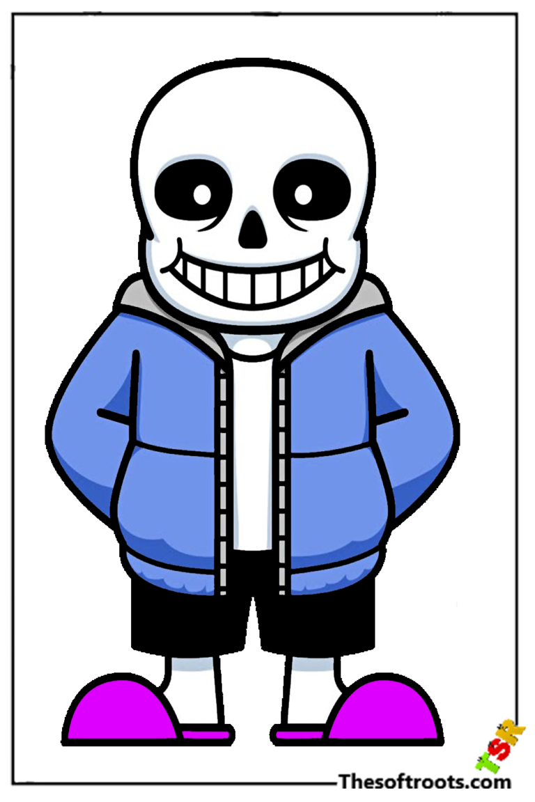 How to Draw Sans drawing