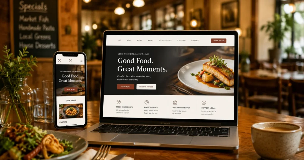 resturent website design