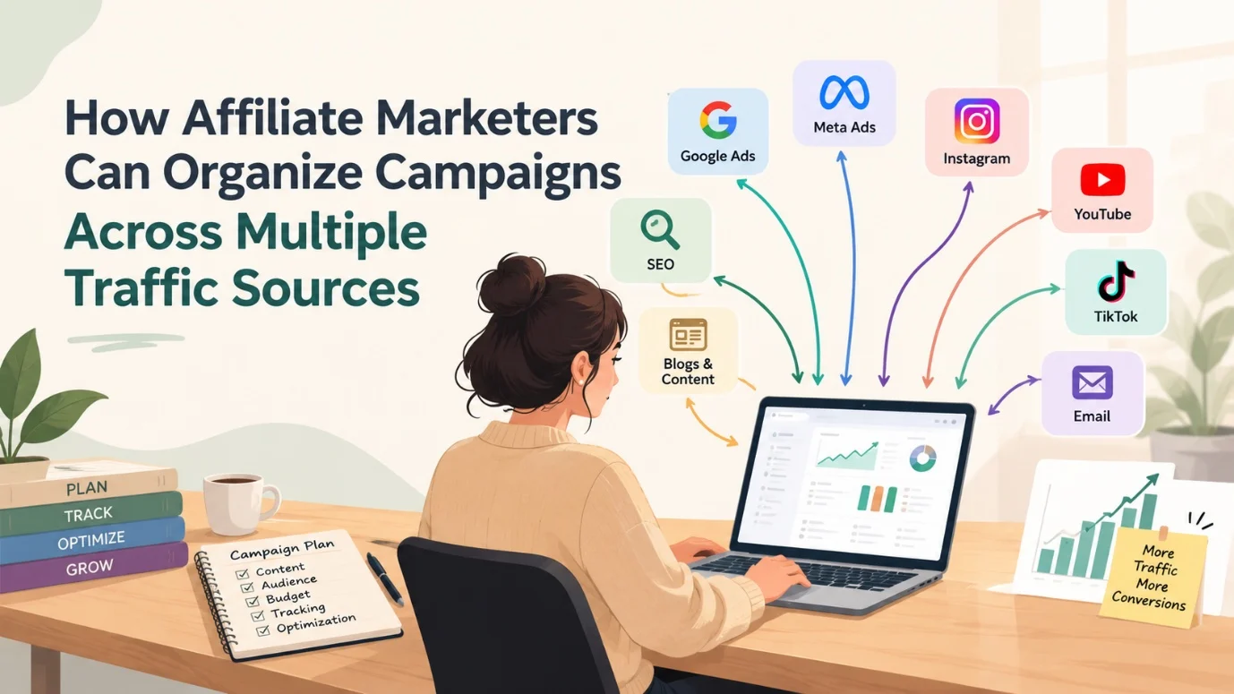 How Affiliate Marketers Can Organize Campaigns Across Multiple Traffic Sources